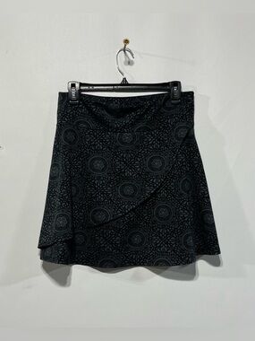 Soybu Black and Grey  Patterned Mini Skirt Women’s Size Medium